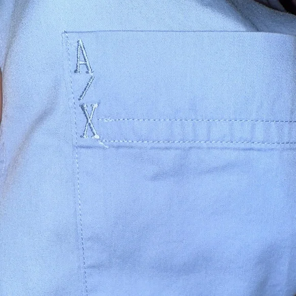 Armani Exchange Men's Light Blue Dress Shirt - Picture 11 of 12